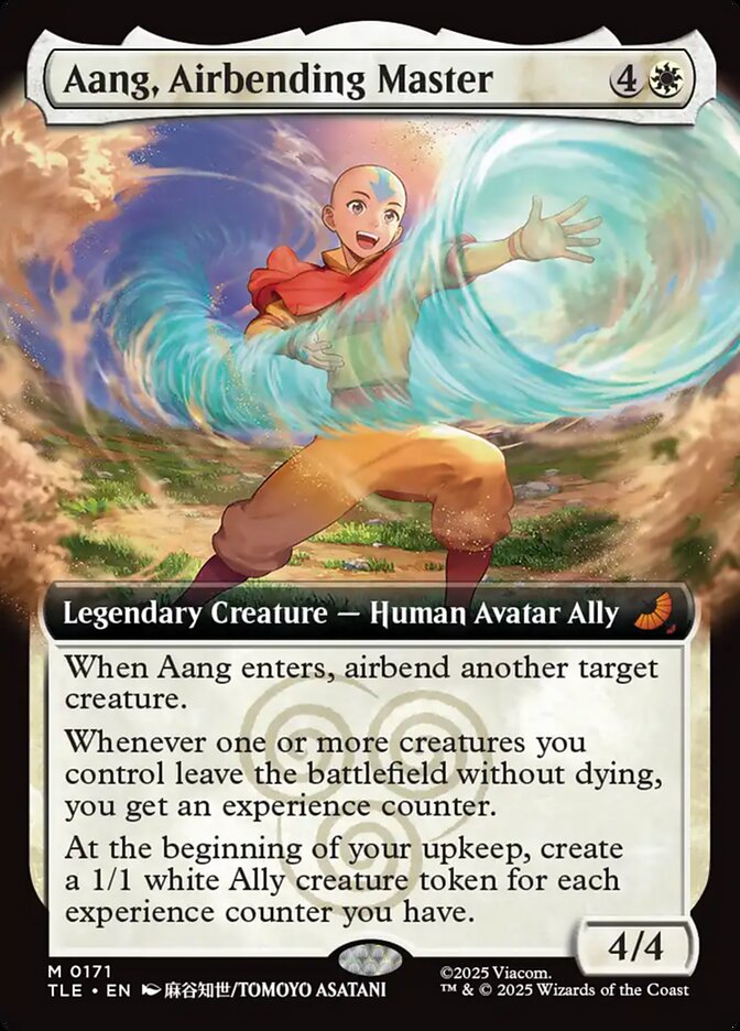 Aang, Airbending Master – Mythic Magic: The Gathering card from Avatar: The Last Airbender Eternal (#171)