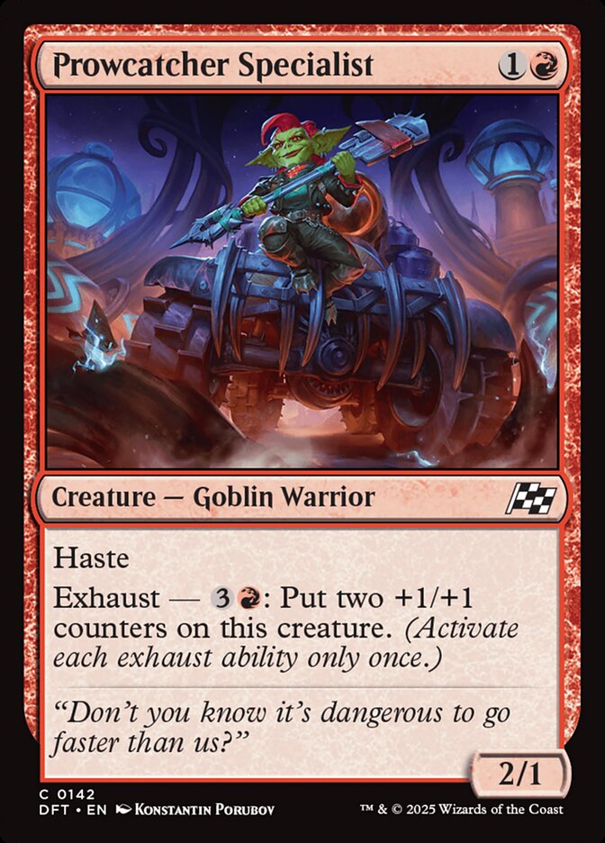 Prowcatcher Specialist – Common Magic: The Gathering card from Aetherdrift (#142)