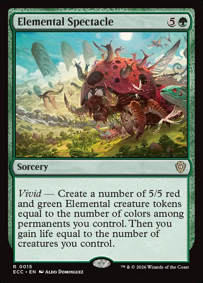 Elemental Spectacle – Rare Magic: The Gathering card from Lorwyn Eclipsed Commander (#15)