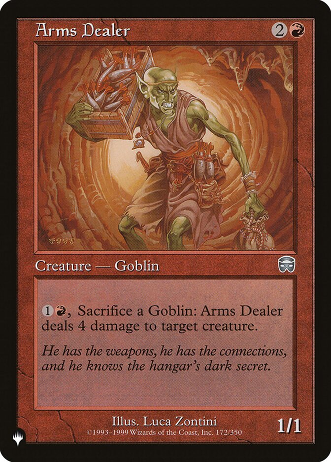 Arms Dealer – Uncommon Magic: The Gathering card from The List (#MMQ-172)