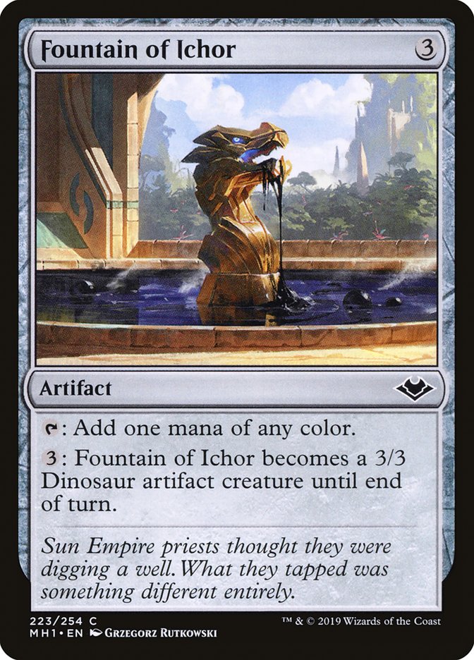 Fountain of Ichor – Common Magic: The Gathering card from Modern Horizons (#223)