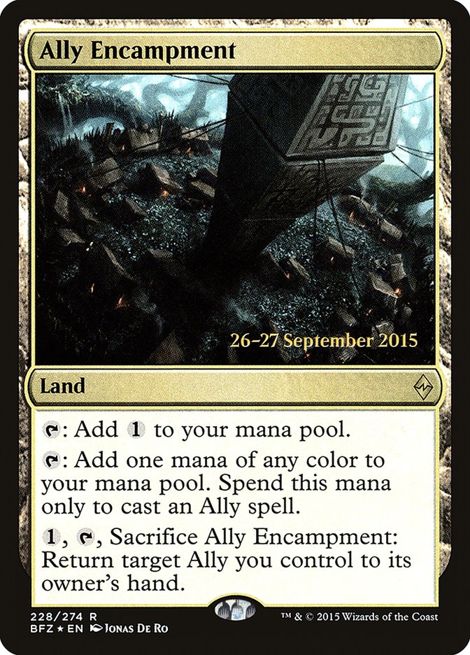 Ally Encampment – Rare Magic: The Gathering card from Battle for Zendikar Promos (#228s)