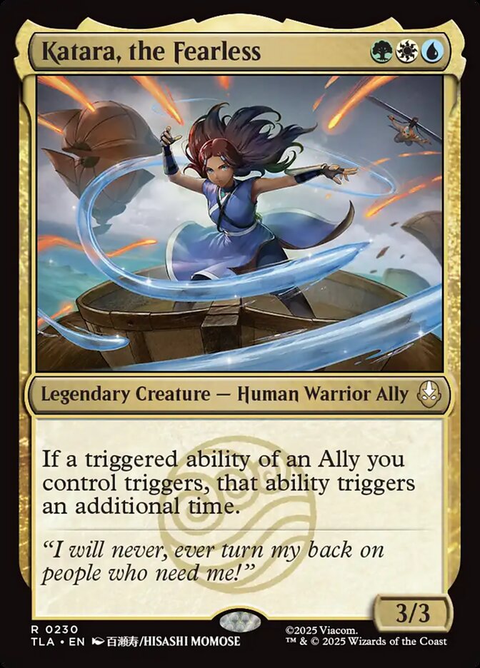 Katara, the Fearless – Rare Magic: The Gathering card from Avatar: The Last Airbender (#230)