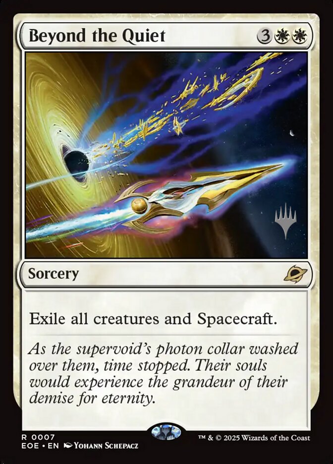 Beyond the Quiet – Rare Magic: The Gathering card from Edge of Eternities Promos (#7p)