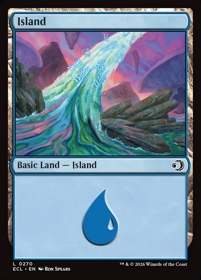 Island – Common Magic: The Gathering card from Lorwyn Eclipsed (#270)