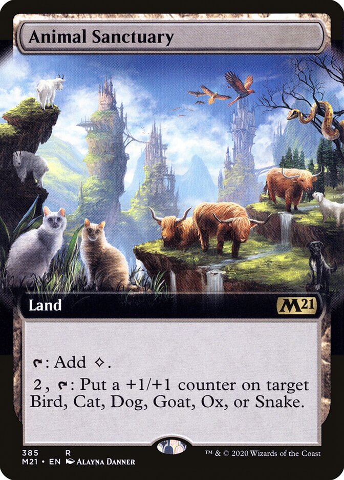 Animal Sanctuary – Rare Magic: The Gathering card from Core Set 2021 (#385)