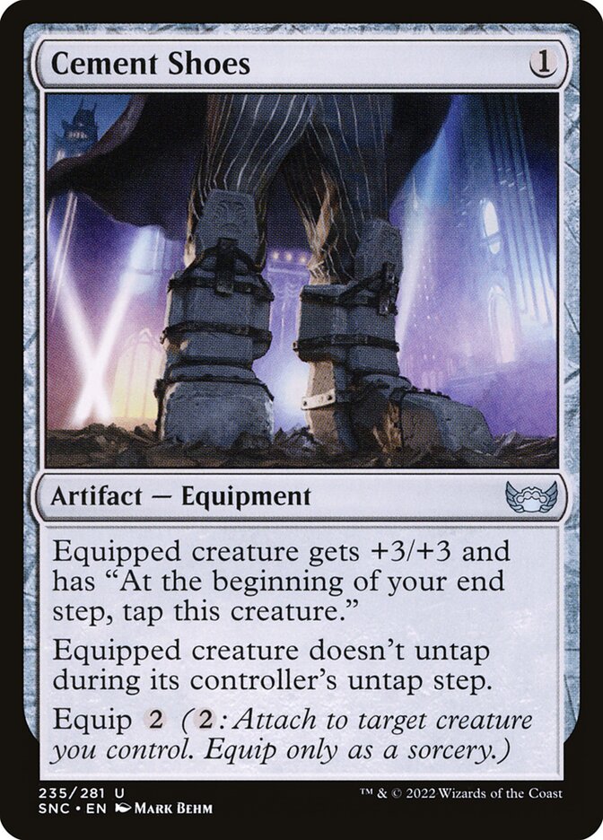 Cement Shoes – Uncommon Magic: The Gathering card from Streets of New Capenna (#235)