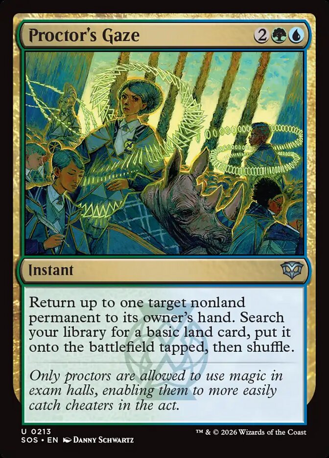 Proctor's Gaze – Uncommon Magic: The Gathering card from Secrets of Strixhaven (#213)