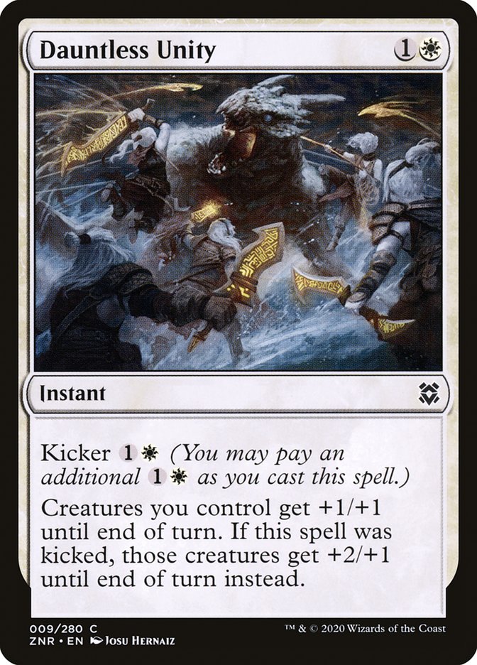 Dauntless Unity – Common Magic: The Gathering card from Zendikar Rising (#9)