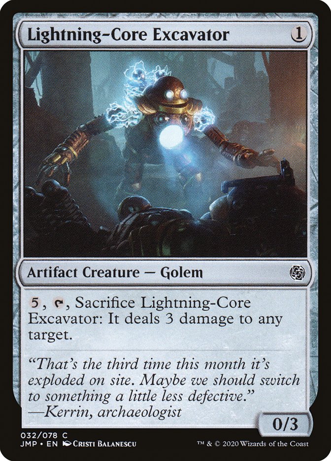 Lightning-Core Excavator – Common Magic: The Gathering card from Jumpstart (#32)