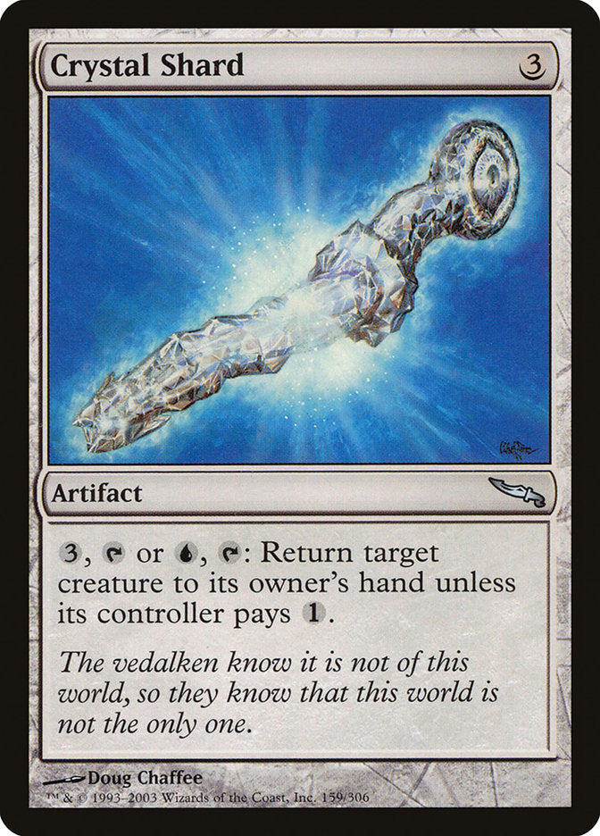 Crystal Shard – Uncommon Magic: The Gathering card from Mirrodin (#159)