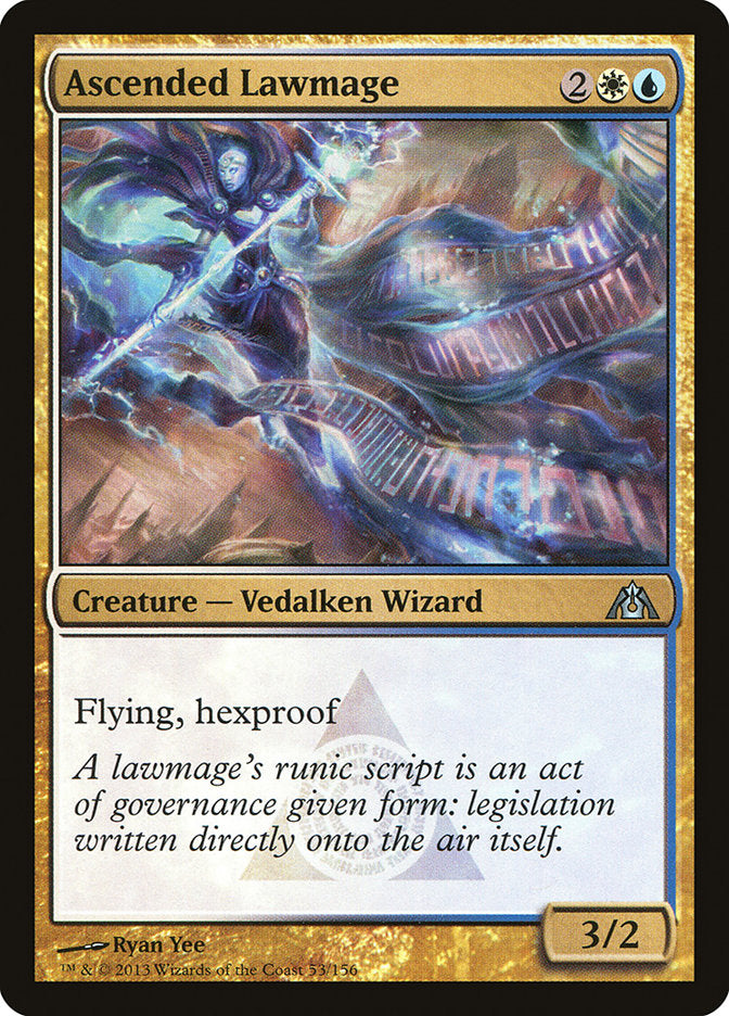 Ascended Lawmage – Uncommon Magic: The Gathering card from Dragon's Maze (#53)