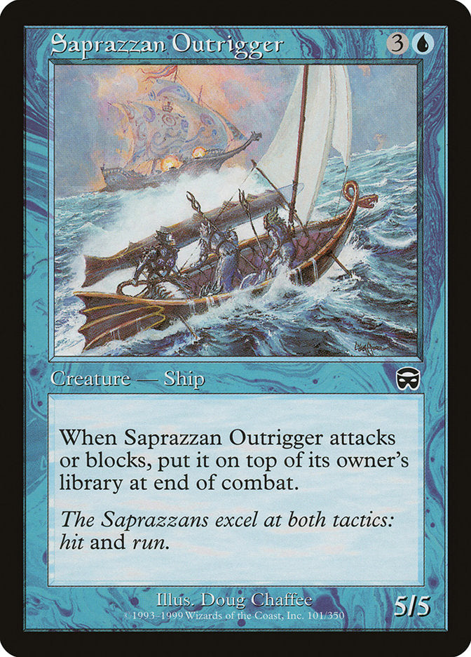 Saprazzan Outrigger – Common Magic: The Gathering card from Mercadian Masques (#101)