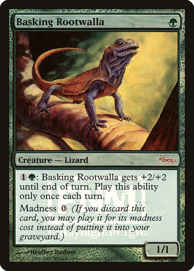 Basking Rootwalla – Rare Magic: The Gathering card from Friday Night Magic 2007 (#4)