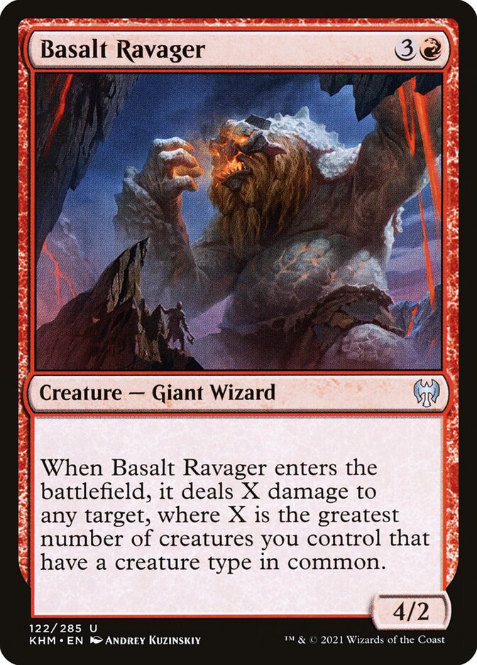 Basalt Ravager – Uncommon Magic: The Gathering card from Kaldheim (#122)