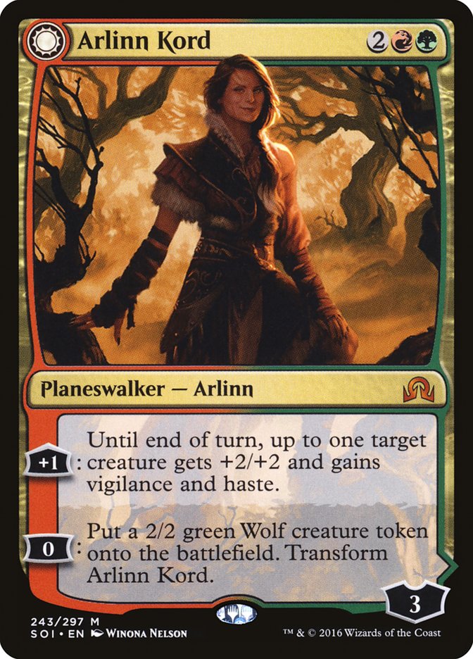 Arlinn Kord // Arlinn, Embraced by the Moon – Mythic Magic: The Gathering card from Shadows over Innistrad (#243)
