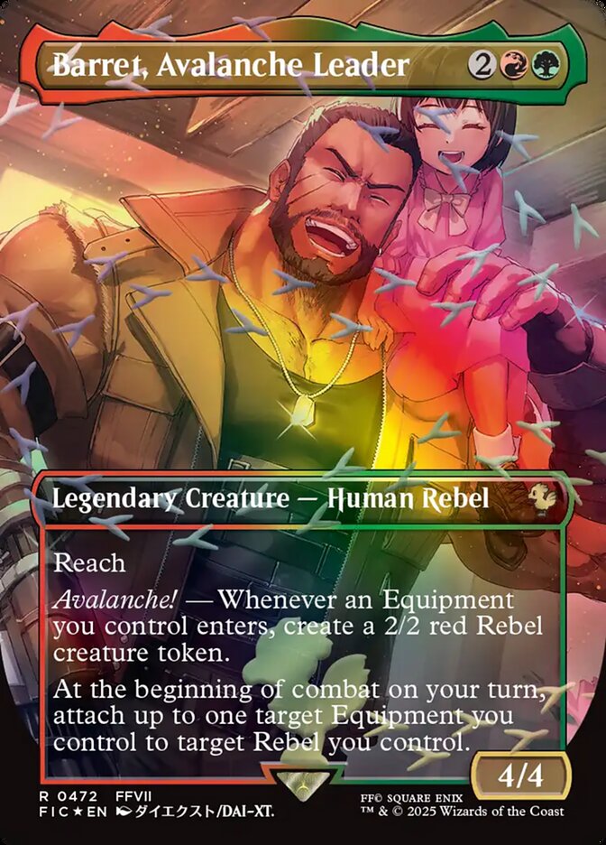 Barret, Avalanche Leader – Rare Magic: The Gathering card from Final Fantasy Commander (#472)