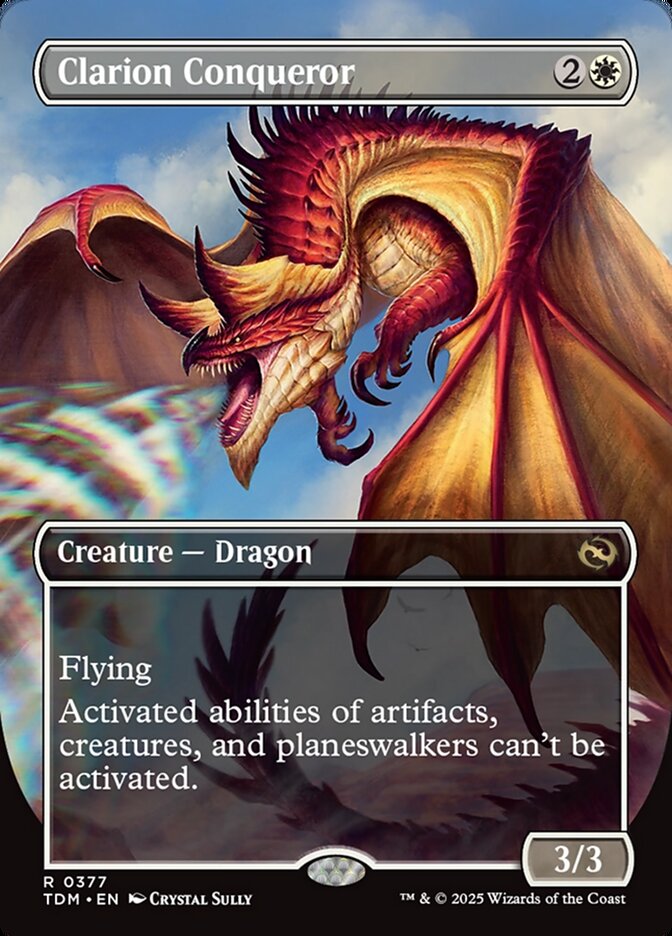 Clarion Conqueror // Clarion Conqueror – Rare Magic: The Gathering card from Tarkir: Dragonstorm (#377)