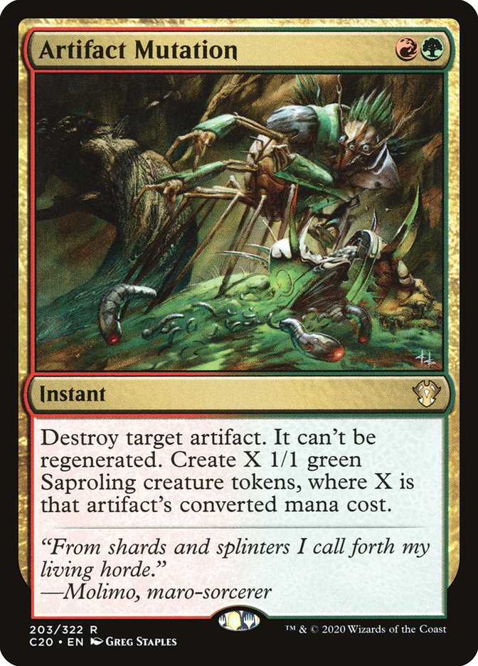 Artifact Mutation – Rare Magic: The Gathering card from Commander 2020 (#203)