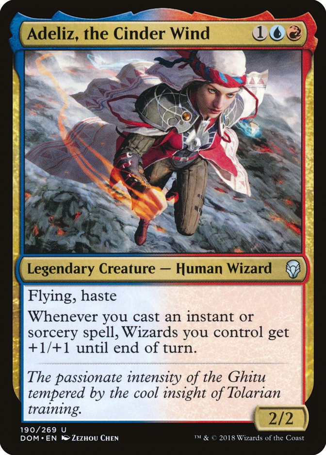 Adeliz, the Cinder Wind – Uncommon Magic: The Gathering card from Dominaria (#190)