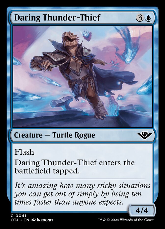 Daring Thunder-Thief – Common Magic: The Gathering card from Outlaws of Thunder Junction (#41)