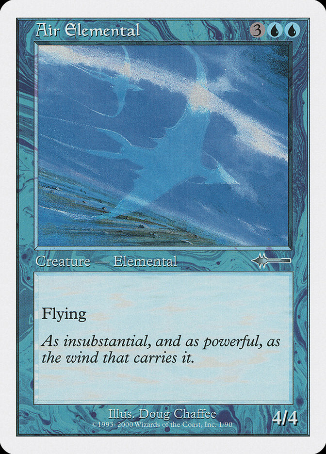 Air Elemental – Uncommon Magic: The Gathering card from Beatdown Box Set (#1)
