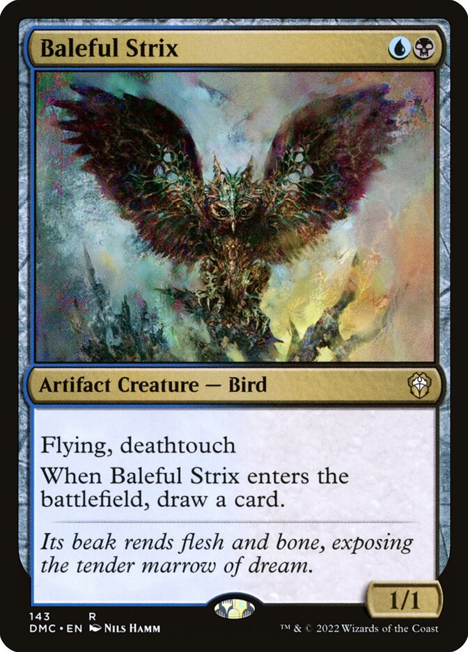 Baleful Strix – Rare Magic: The Gathering card from Dominaria United Commander (#143)