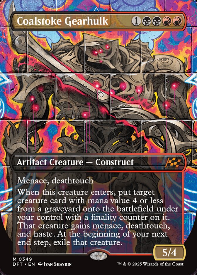 Coalstoke Gearhulk – Mythic Magic: The Gathering card from Aetherdrift (#349)