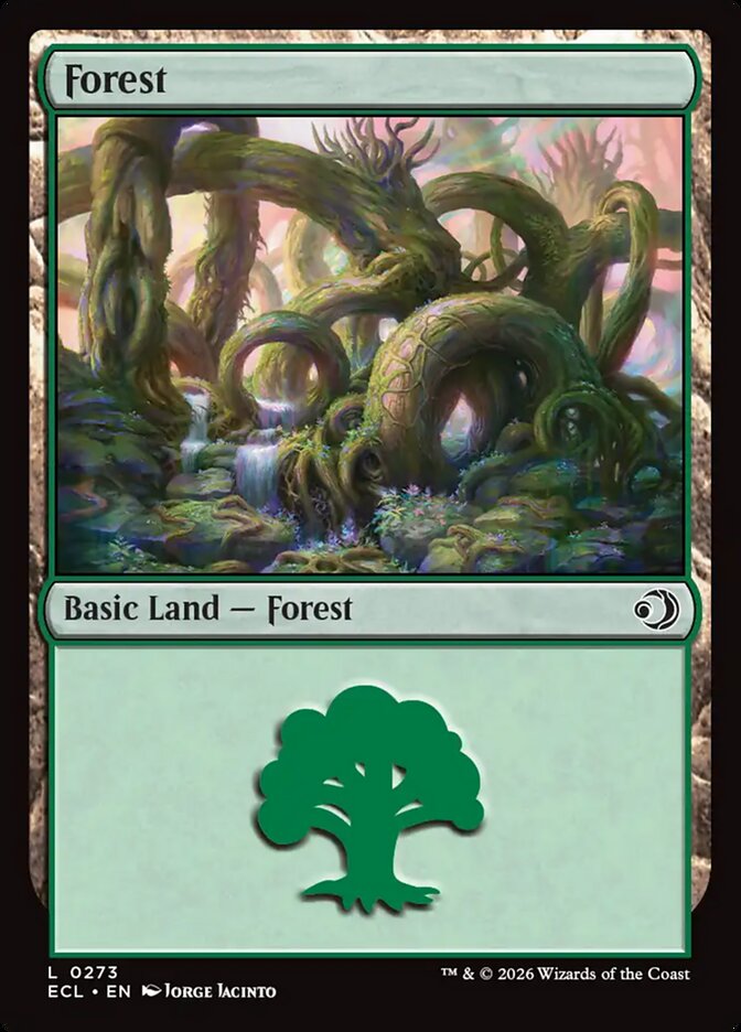 Forest – Common Magic: The Gathering card from Lorwyn Eclipsed (#273)