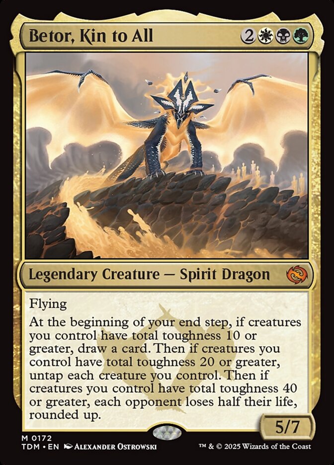 Betor, Kin to All – Mythic Magic: The Gathering card from Tarkir: Dragonstorm (#172)