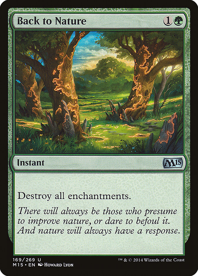 Back to Nature – Uncommon Magic: The Gathering card from Magic 2015 (#169)