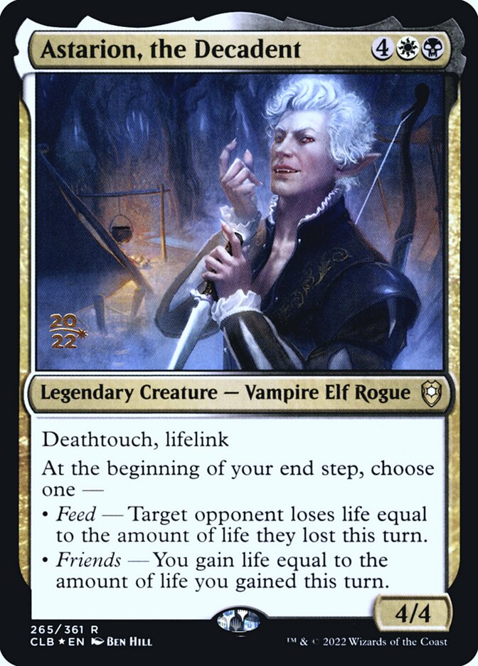 Astarion, the Decadent – Rare Magic: The Gathering card from Battle for Baldur's Gate Promos (#265s)