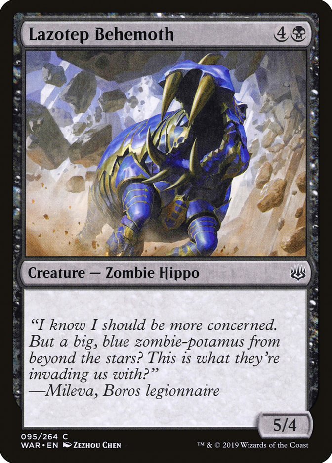 Lazotep Behemoth – Common Magic: The Gathering card from War of the Spark (#95)
