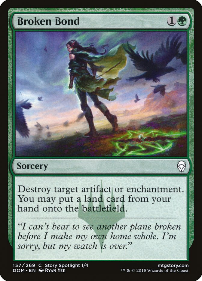 Broken Bond – Common Magic: The Gathering card from Dominaria (#157)