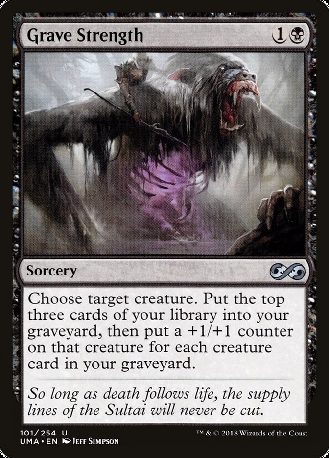 Grave Strength – Uncommon Magic: The Gathering card from Ultimate Masters (#101)