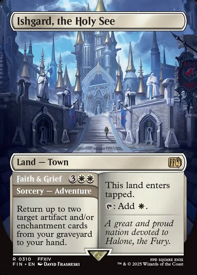 Ishgard, the Holy See // Faith & Grief – Rare Magic: The Gathering card from Final Fantasy (#310)