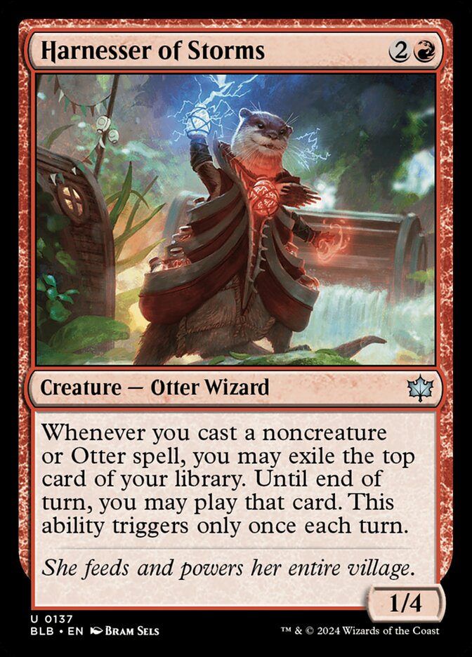 Harnesser of Storms – Uncommon Magic: The Gathering card from Bloomburrow (#137)