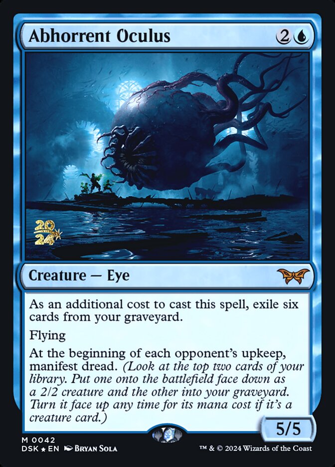 Abhorrent Oculus – Mythic Magic: The Gathering card from Duskmourn: House of Horror Promos (#42s)