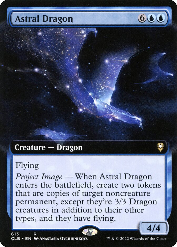 Astral Dragon – Rare Magic: The Gathering card from Commander Legends: Battle for Baldur's Gate (#613)