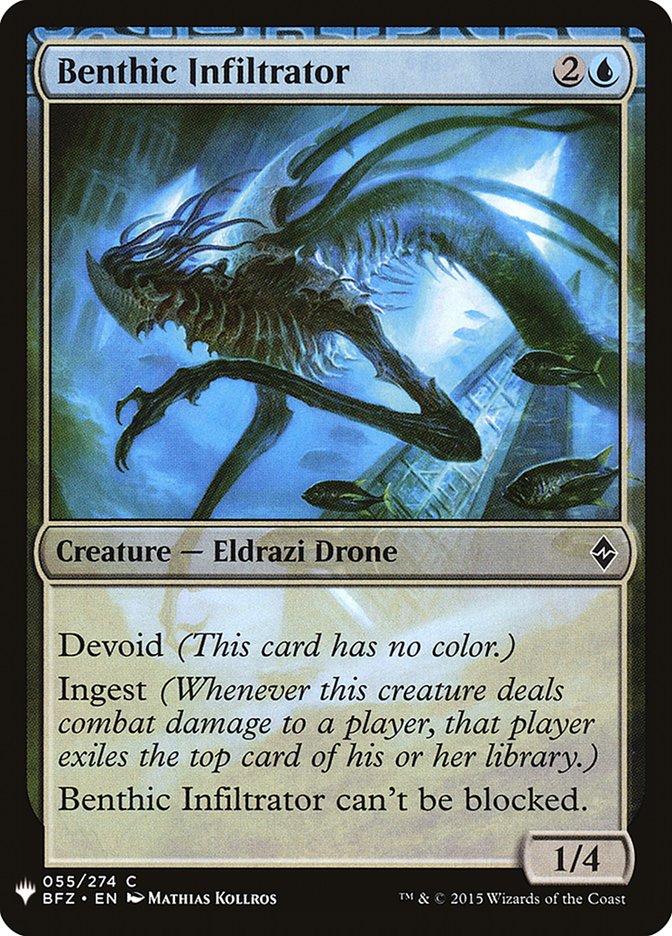 Benthic Infiltrator – Common Magic: The Gathering card from The List (#BFZ-55)