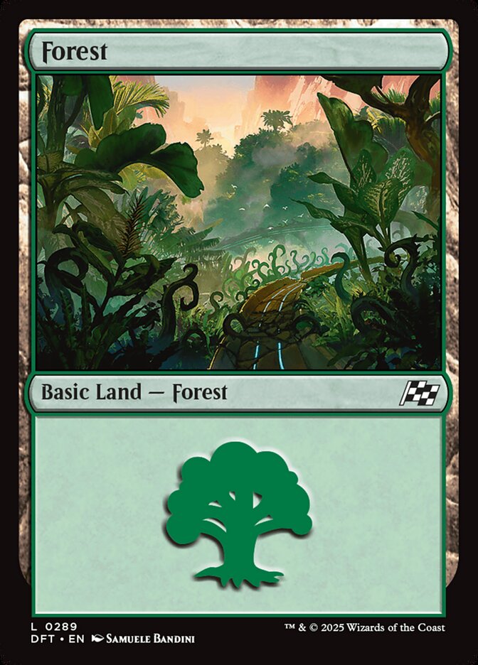 Forest – Common Magic: The Gathering card from Aetherdrift (#289)