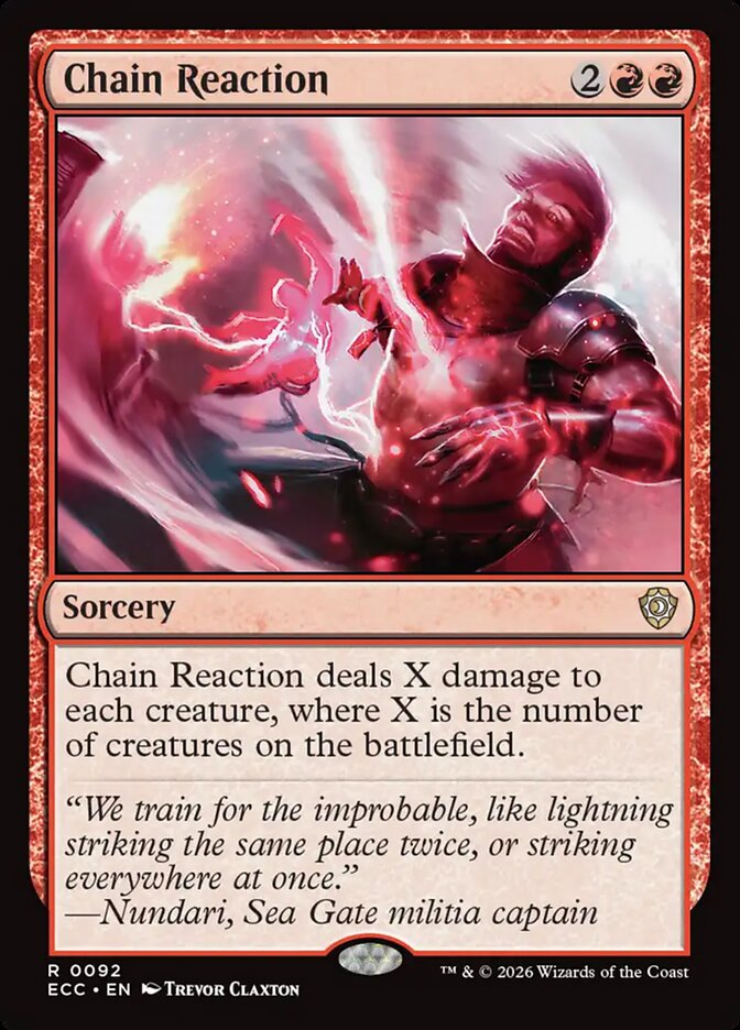 Chain Reaction – Rare Magic: The Gathering card from Lorwyn Eclipsed Commander (#92)