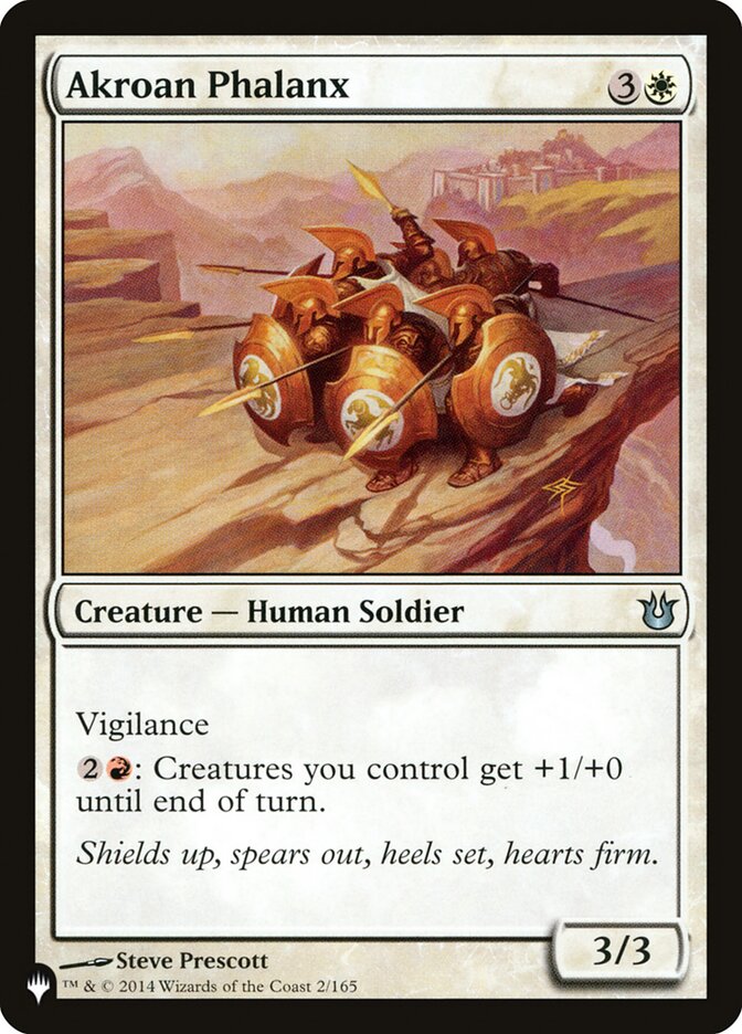 Akroan Phalanx – Uncommon Magic: The Gathering card from The List (#BNG-2)