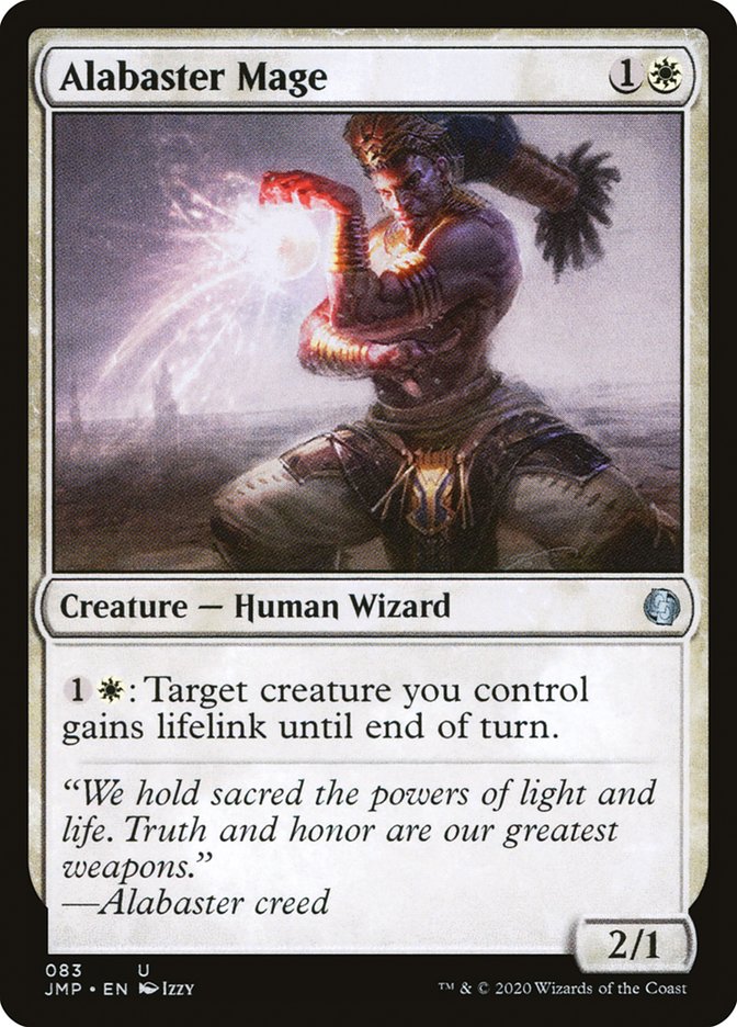 Alabaster Mage – Uncommon Magic: The Gathering card from Jumpstart (#83)