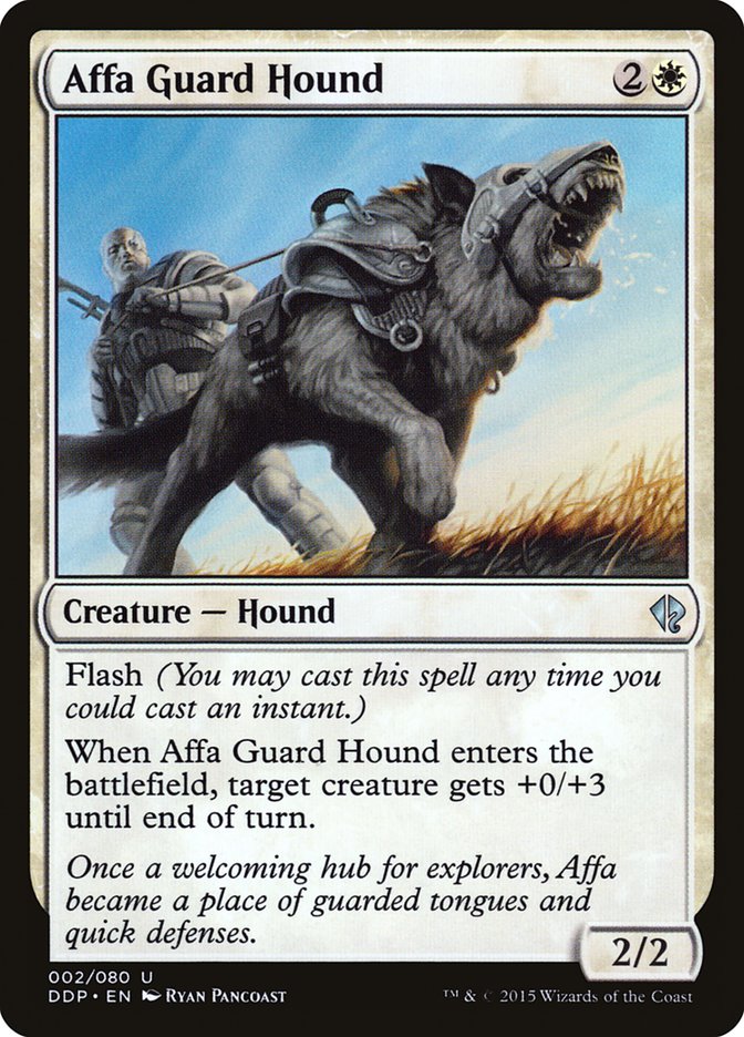 Affa Guard Hound – Uncommon Magic: The Gathering card from Duel Decks: Zendikar vs. Eldrazi (#2)
