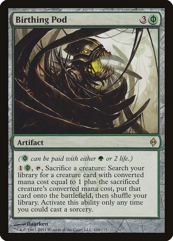 Birthing Pod – Rare Magic: The Gathering card from New Phyrexia (#104)