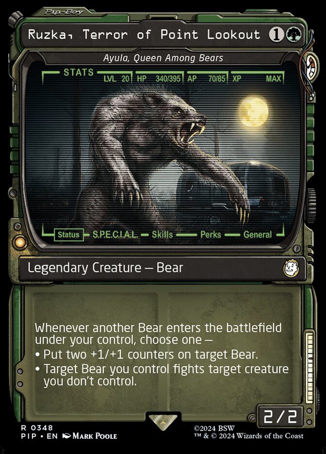Ayula, Queen Among Bears – Rare Magic: The Gathering card from Fallout (#348)