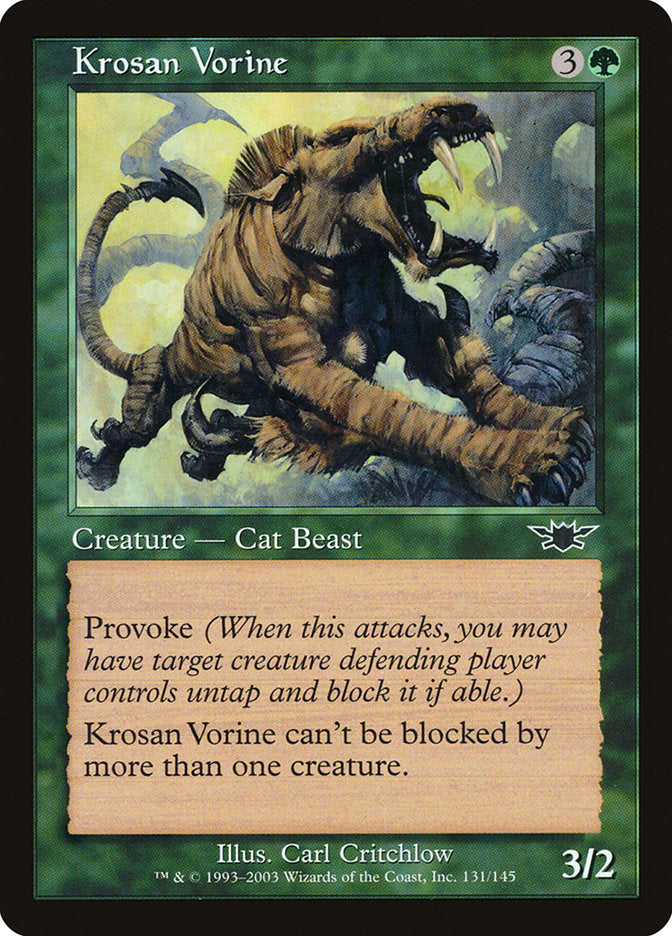 Krosan Vorine – Common Magic: The Gathering card from Legions (#131)