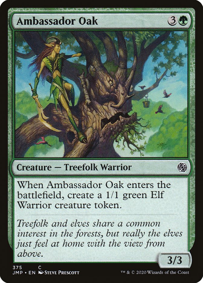 Ambassador Oak – Common Magic: The Gathering card from Jumpstart (#375)