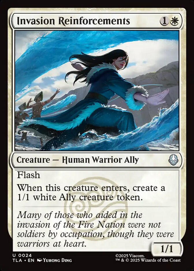 Invasion Reinforcements – Uncommon Magic: The Gathering card from Avatar: The Last Airbender (#24)
